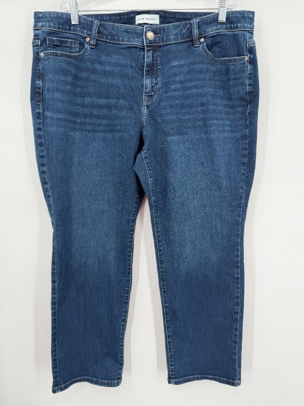 Lane Bryant Plus Women’s 22P Flex Magic Waistband Mid Rise Straight Jeans
